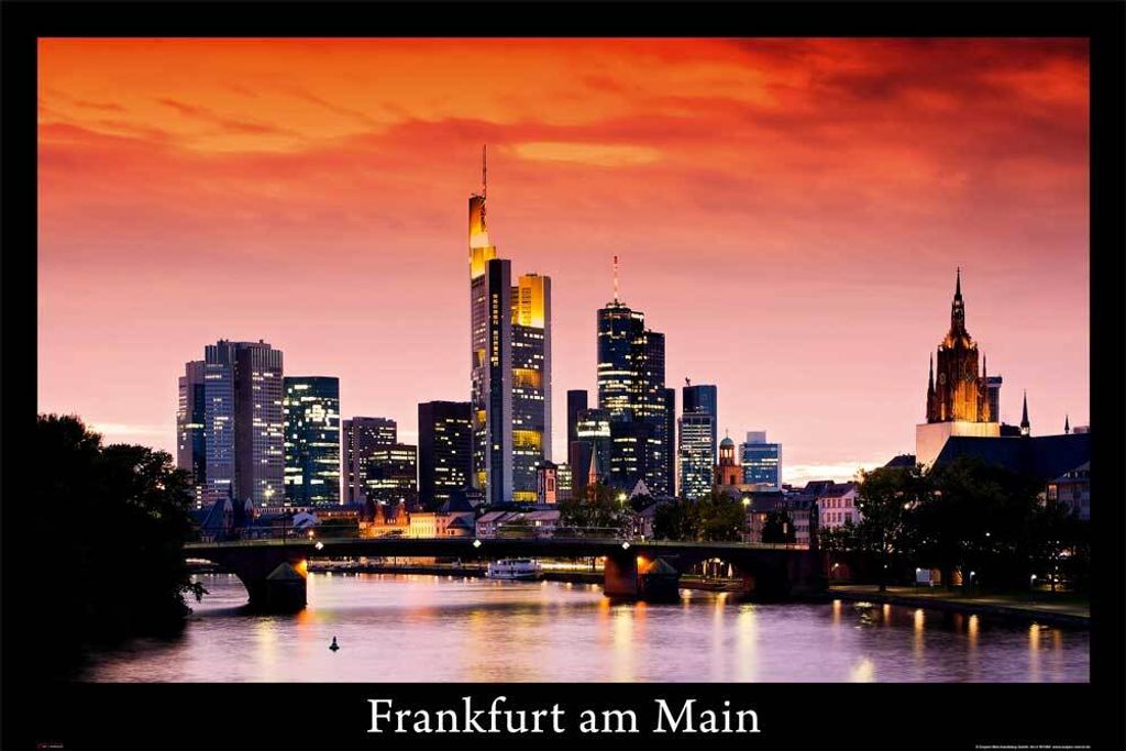 Deutsche Städte - Poster - Frankfurt am Main - Skyline