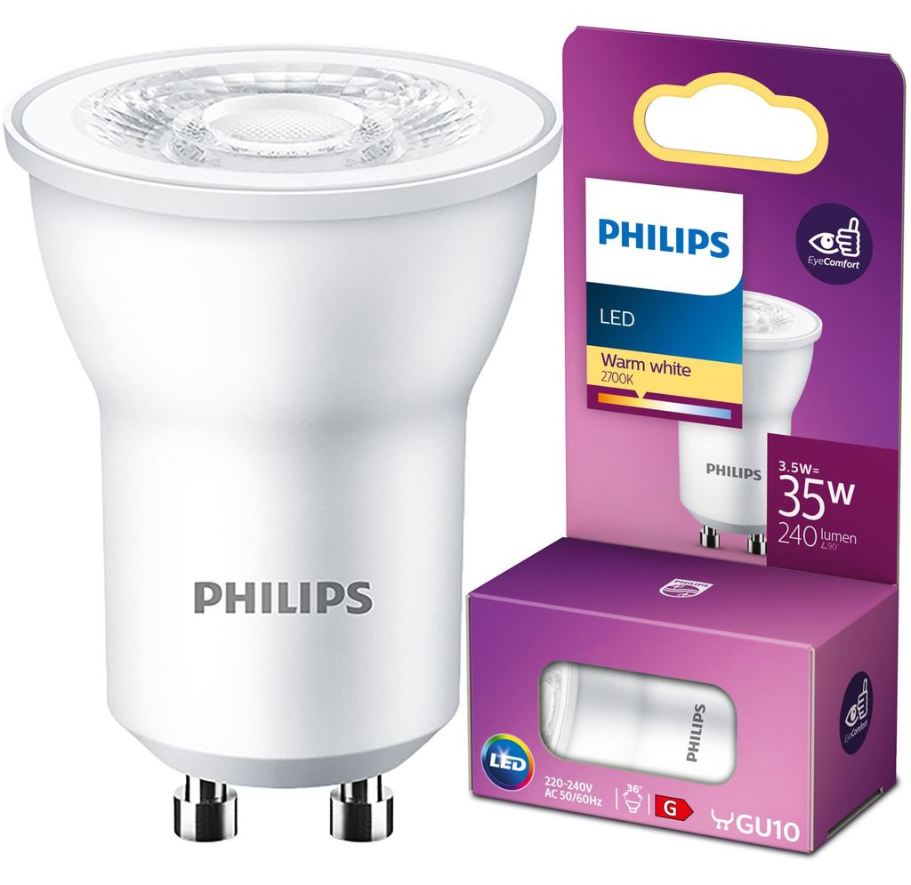 Philips Reflektor punktowy 35 W MR11 GU10, 3,5 W, 35 W, Zdjęcie produktu 