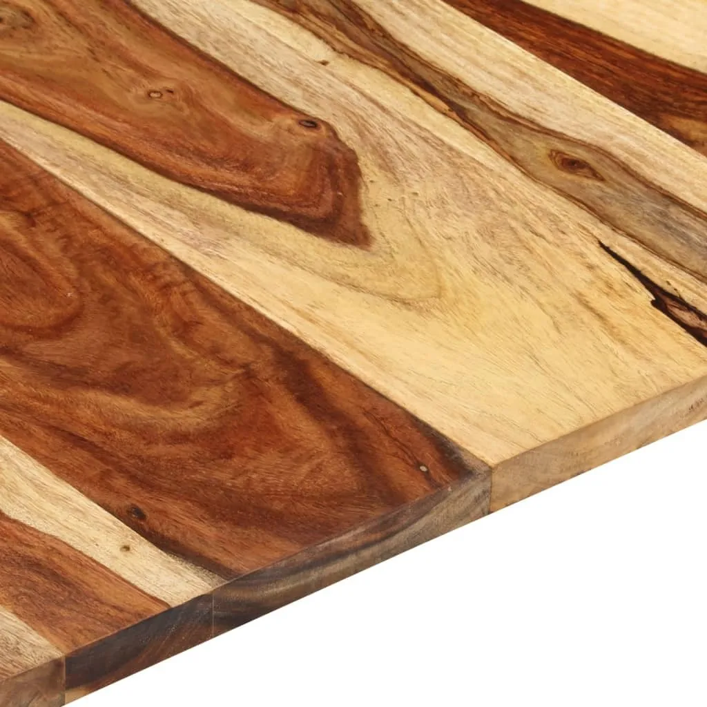 Plateau de table en bois de rose massif durable avec chants bruts - 13