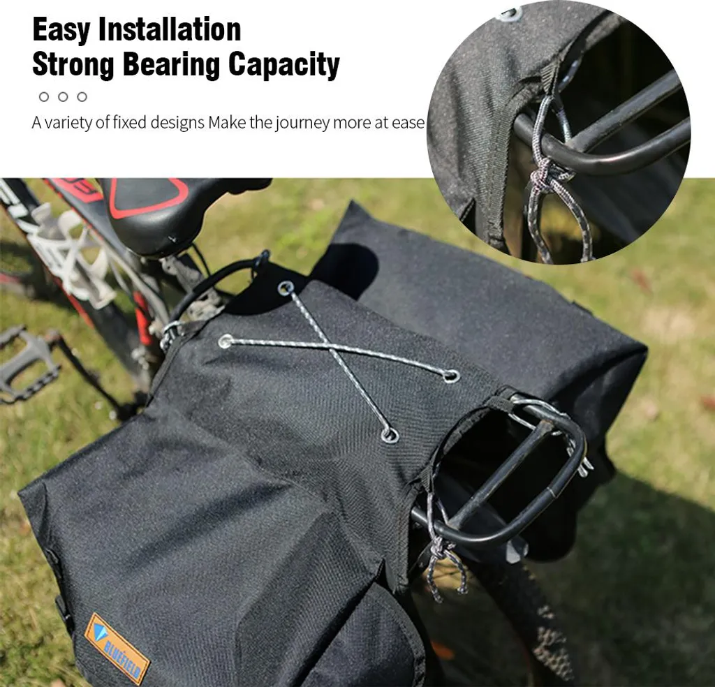 Sacoche de vélo arrière étanche et rangement selle grande capacité