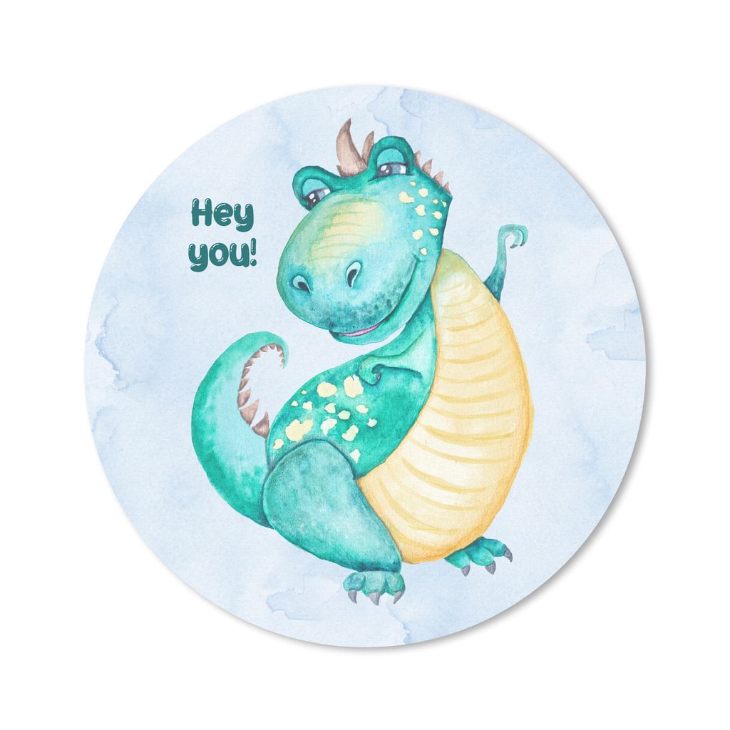 MuchoWow Mauspad Mousepad Dinosaurier - Zitate - Kinderzimmer - Jungen - Mädchen - Kinder 30x30 cm - Mousepads - Maus Mat - Pad - Mausunterlage ...