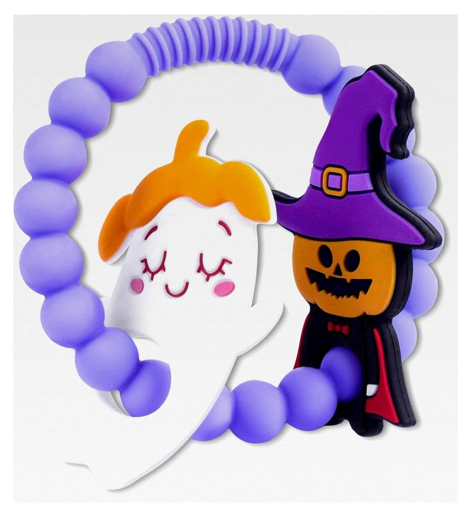 Halloween Beißring Spielzeug Silikon für Jungen und Mädchen Geschenkset