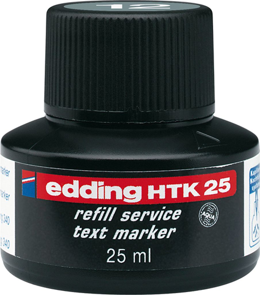 Edding Textmarker Nachfülltinte HTK 25 25 ml grau