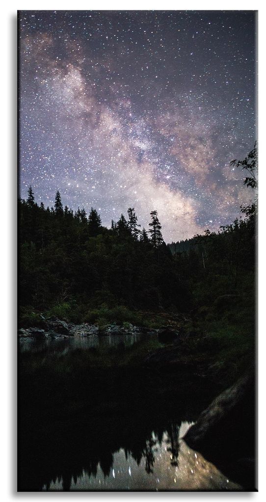 Leinwanddruck Weltraum Sternenhimmel 40x80