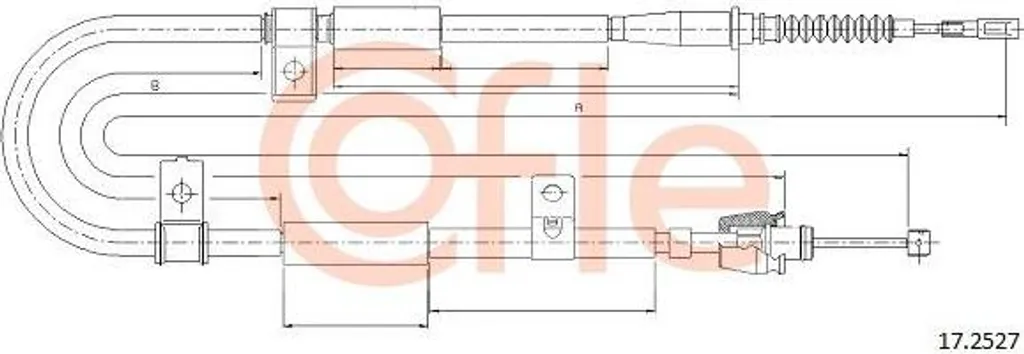 Câble de Frein à Main COFLE 17.2527 pour Coupé - OE 597702C320 Acier