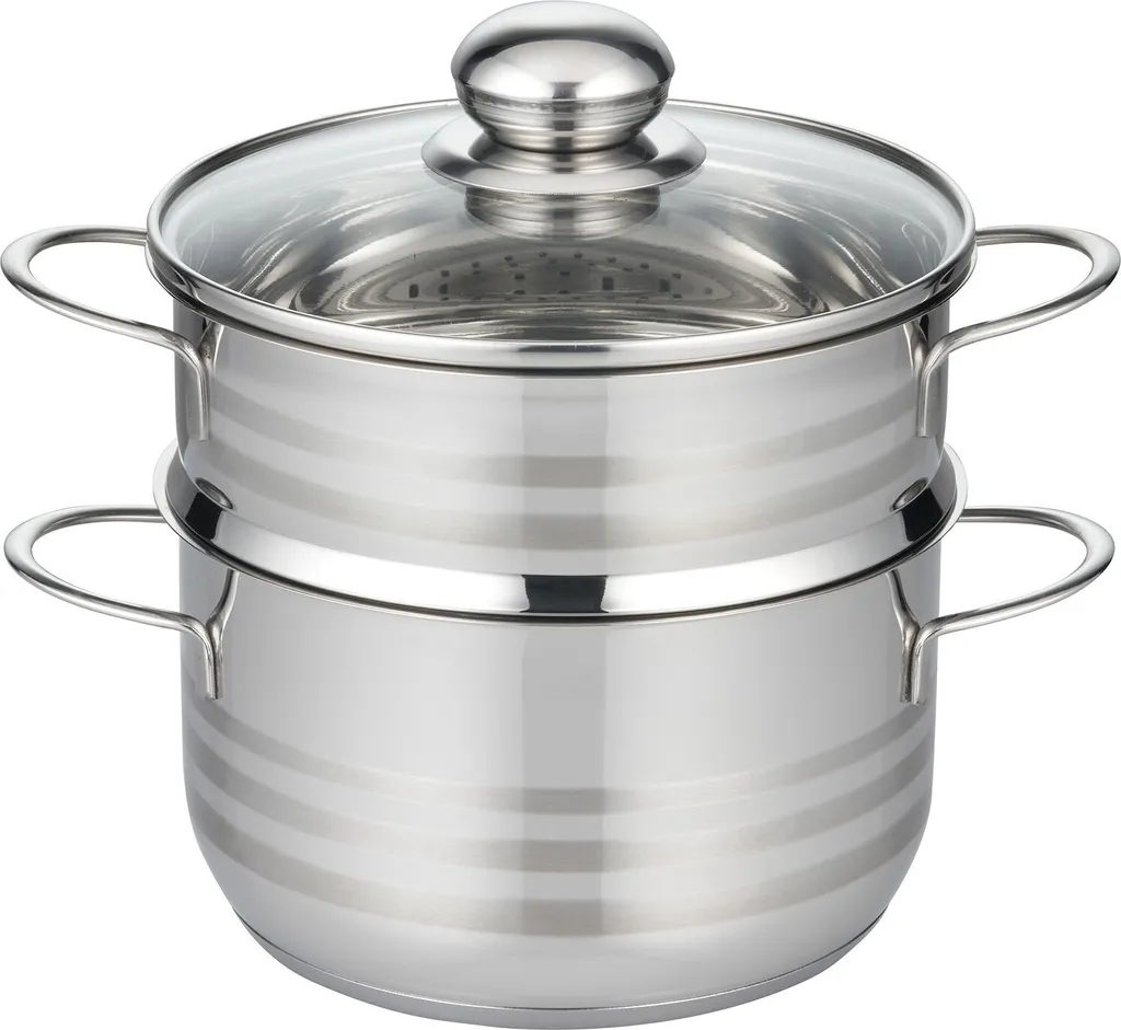 ELO Brillant Steamer 24cm Acciaio Inox - Pentola a Vapore 2,9/5,6L