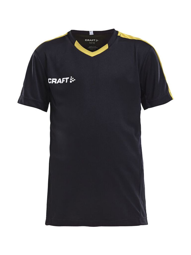 CRAFT Progress Jersey Contrast JR Black/Sweden Yellow 158/164