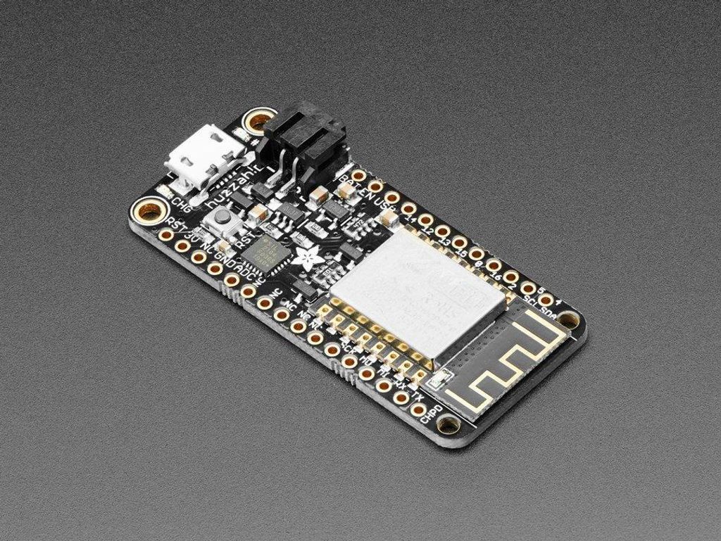Adafruit Feather HUZZAH mit ESP8266 - mit Stiftleisten