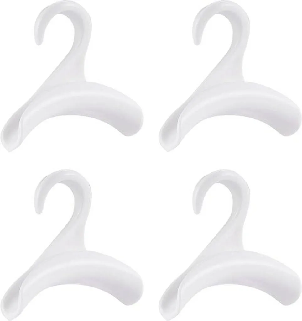 Support de sacs robuste blanc lot de 4 au design ergonomique et discret