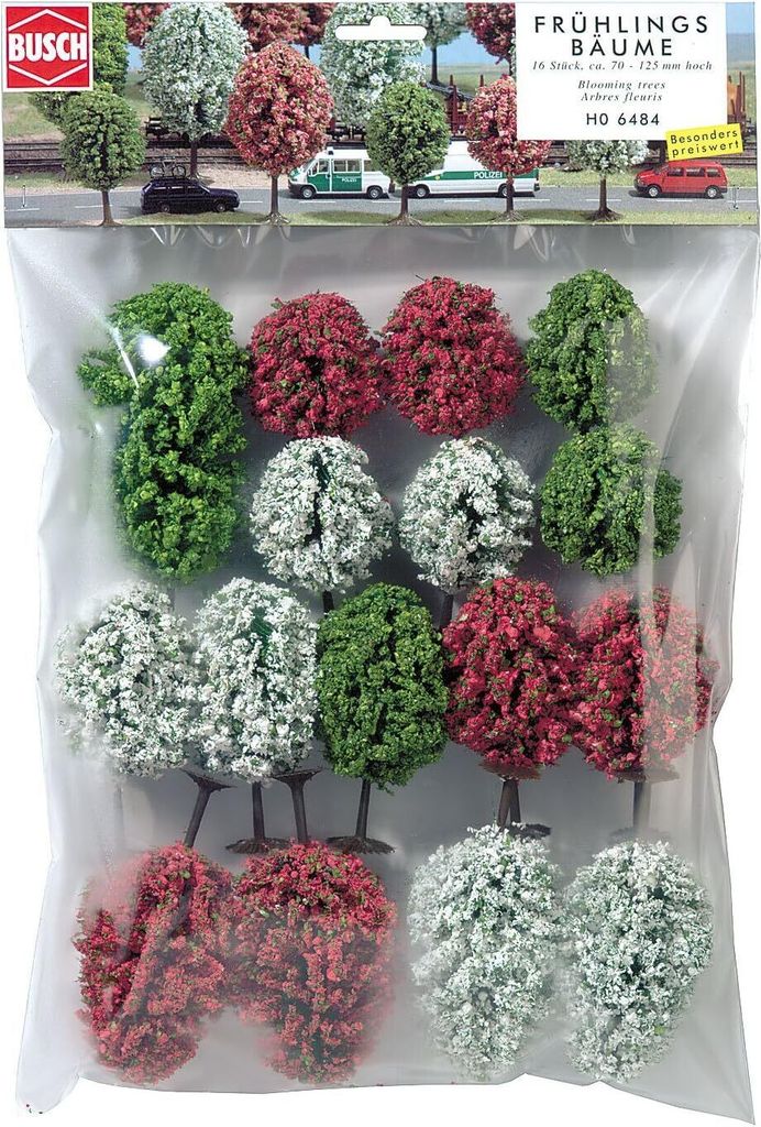 Busch 6484 - 16 Frühlingsbäume HO