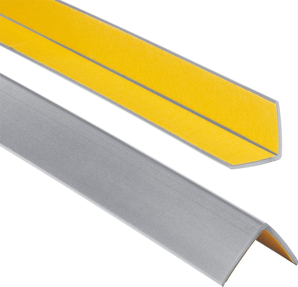 ProfiPVC Winkelprofil Selbstklebend Kunststoffwinkel aus PVC-Gummi, elastischer Kantenschutz, Eckschutzprofil, einfache Montage -30x30mm 0,90 m, S...