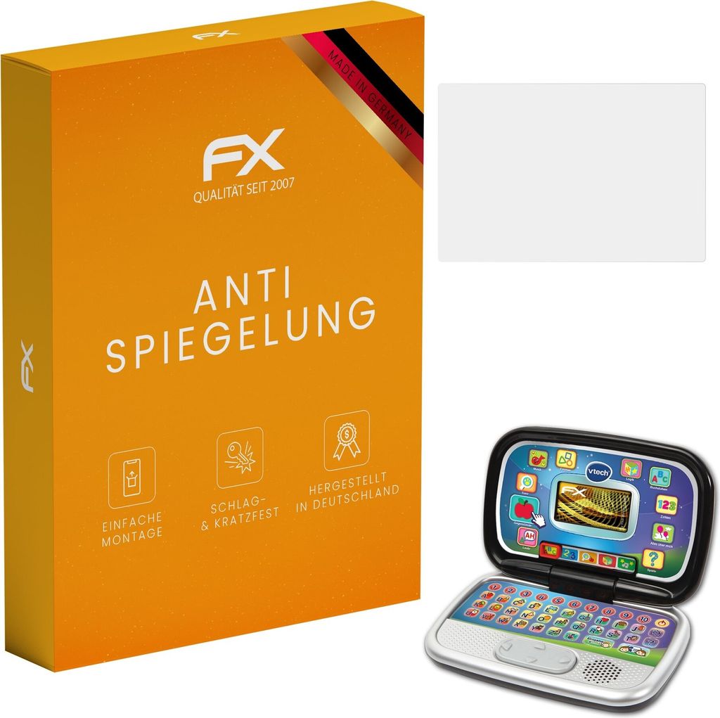 atFoliX FX-Antireflex 2x Schutzfolie kompatibel mit VTech Mein Vorschul-Laptop Displayfolie