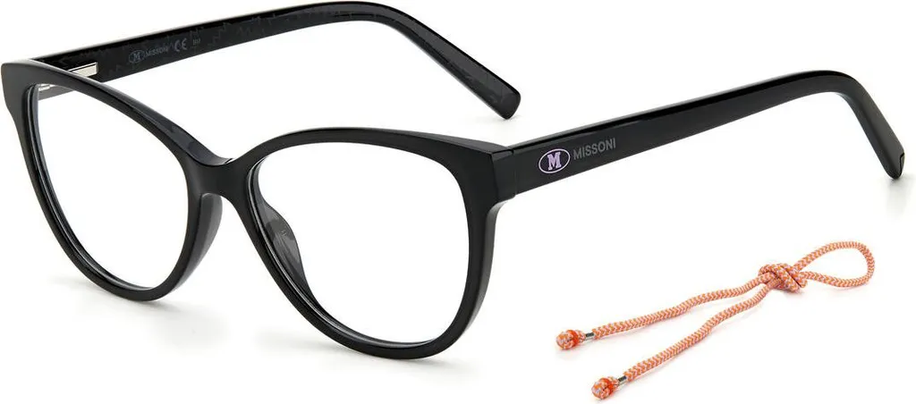Missoni MMI-0075-807 Lunettes noires de créateur italien - Taille 53
