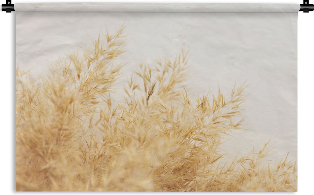 MuchoWow Wandteppich Wandbehang Pampasgras - Sonne - Gras 120x80 cm Tapisserie Dekoration Wandtuch - Wanddekorationen - Wandtücher