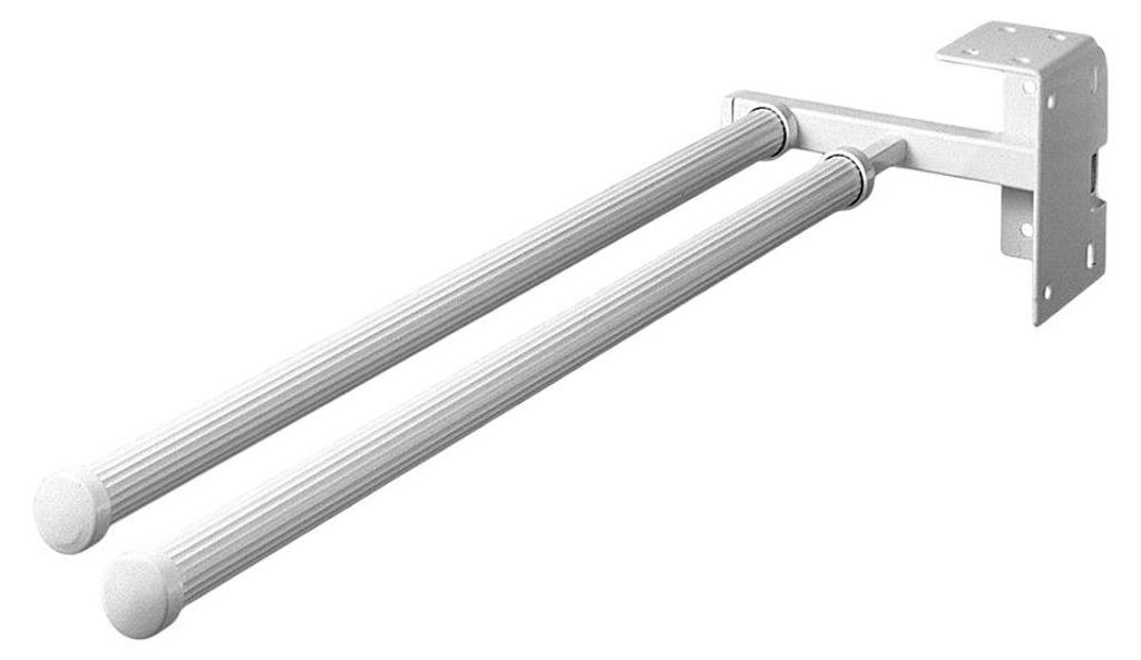Porte-serviettes Hailo 3142901 blanc pur 2 parties 430 mm Image du produit 