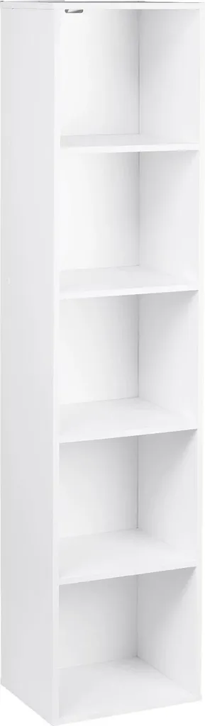 Bibliothèque étagère cubique 4 compartiments 30x24x132 cm en MDF E1