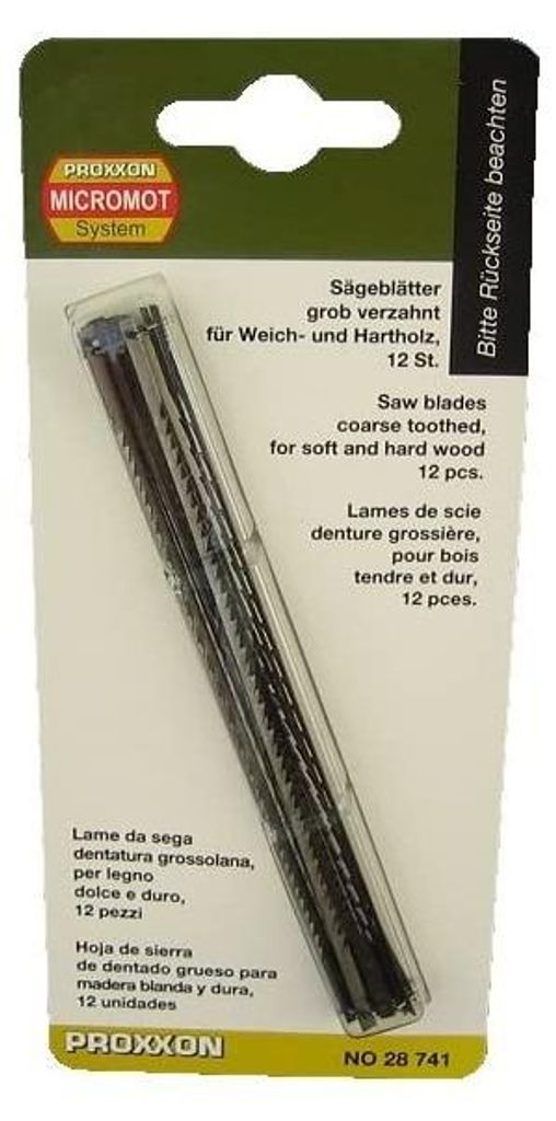 Proxxon Standard-Feinschnitt-Sägeblätter mit Querstift grob Produktbild 