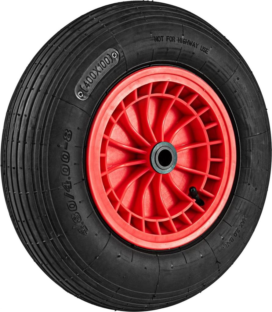 Schubkarrenreifen 4.80/4.00-8, Vollgummi, Tragfähigkeit 250 kg