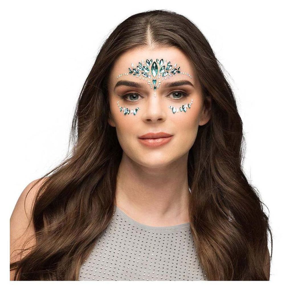 Pierres strass visage autocollantes Emilia Image du produit 