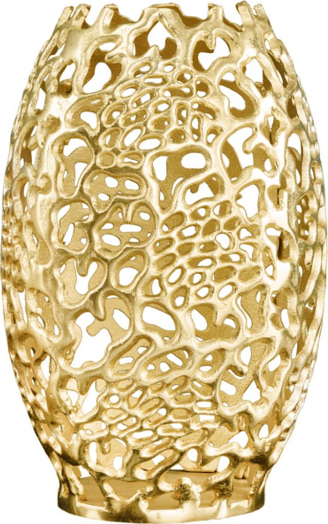 riess-ambiente Filigrane Design Vase ABSTRACT LEAF gold Produktbild 9