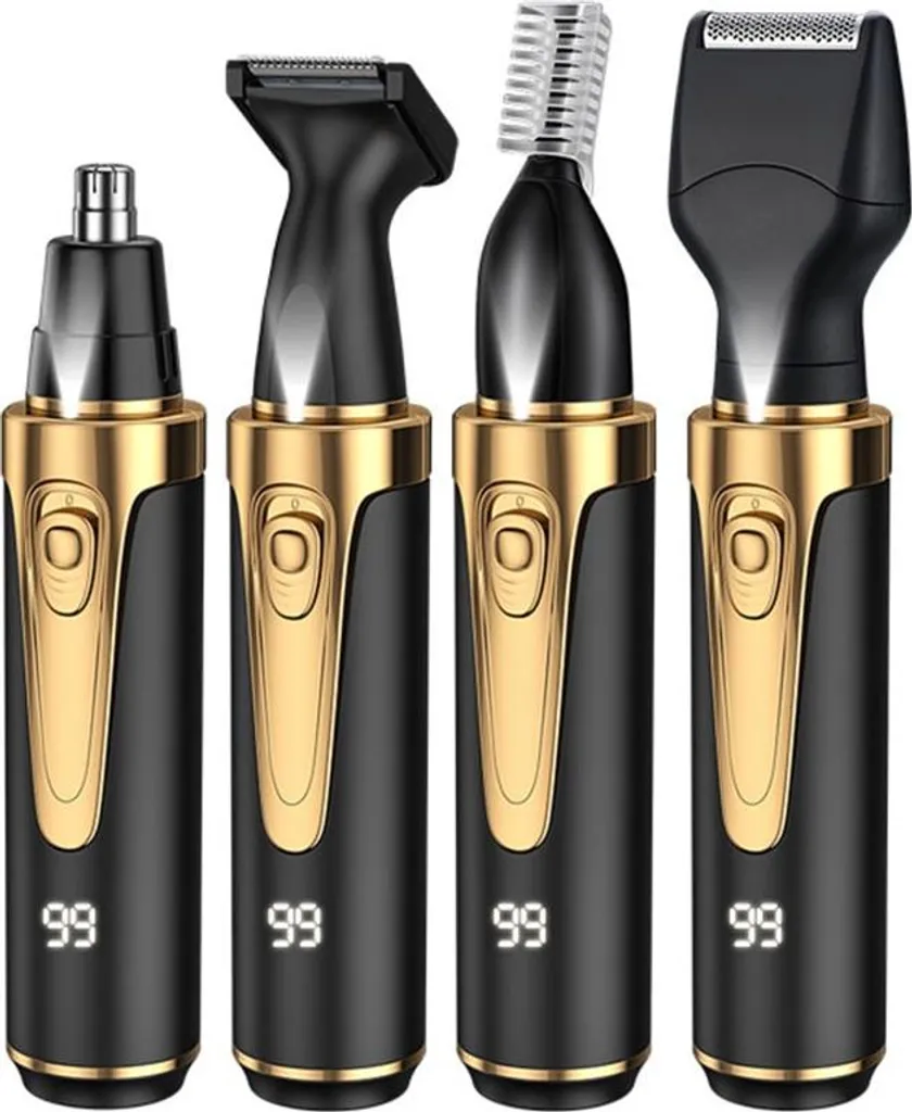 INF Tagliacapelli Elettrico Multifunzione 4-in-1 per Uomo, Ricaricabile USB