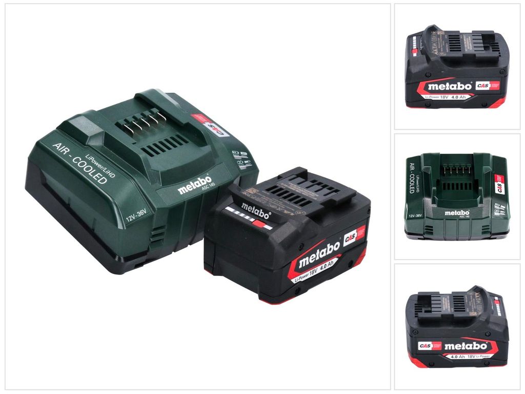Metabo Basis Set 1x Li-Power Akkupack 18 V 4,0 Ah CAS Produktbild 