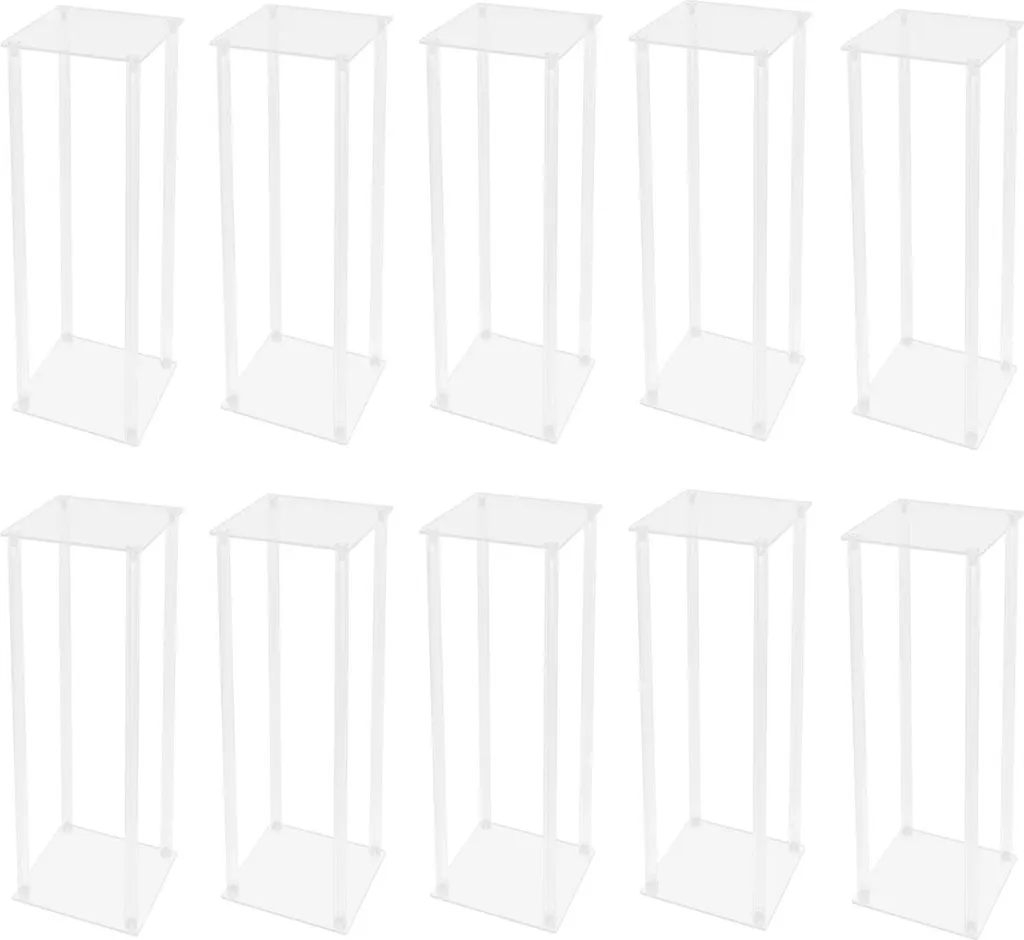 Supports d'affichage en acrylique transparent rigide - Design rectangulaire