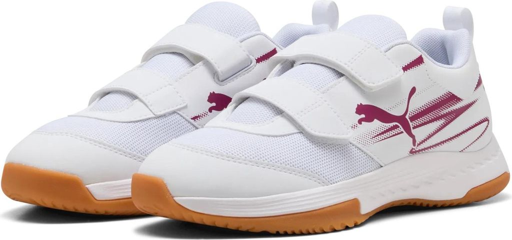 Puma Handballschuhe Varion II mit Klettverschluss Kinder, weiß, 29