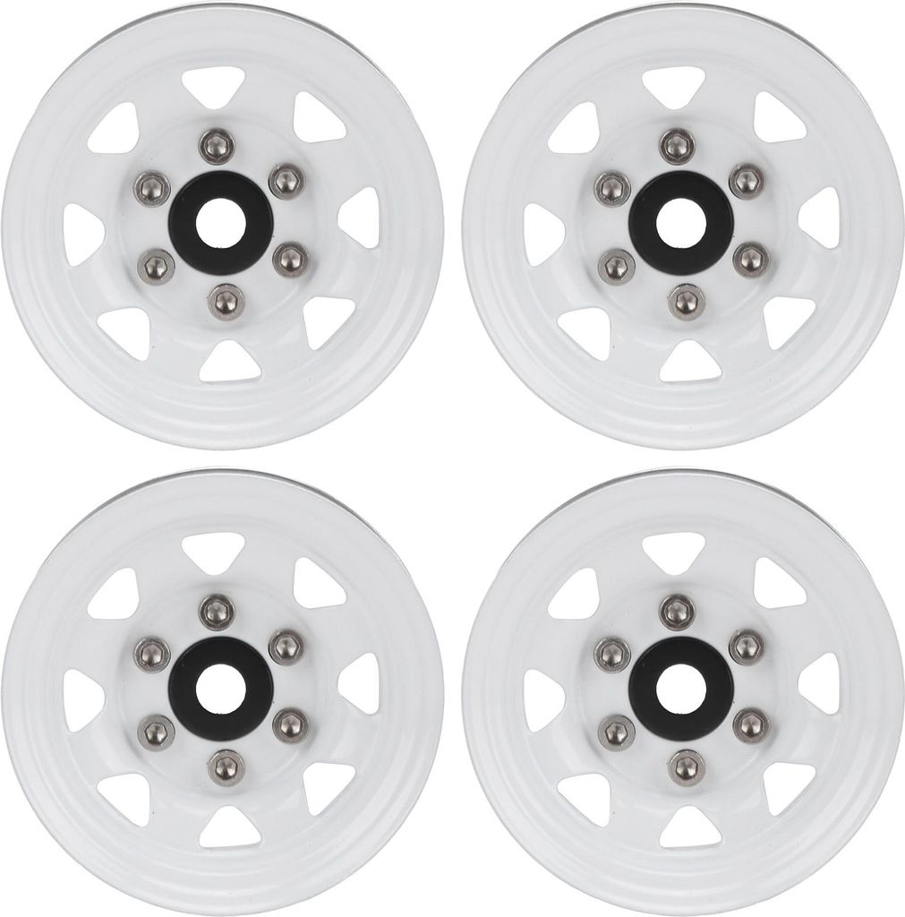 4 Stück 1,55 Zoll RC Felgennabe Universalnaben für Axial AX90069 CrawlerWeiß