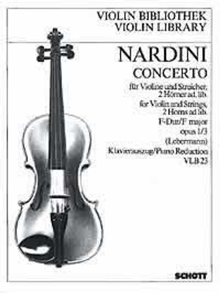 Concerto F-Dur op. 1/3 - Nardini, Pietro - Musiknoten