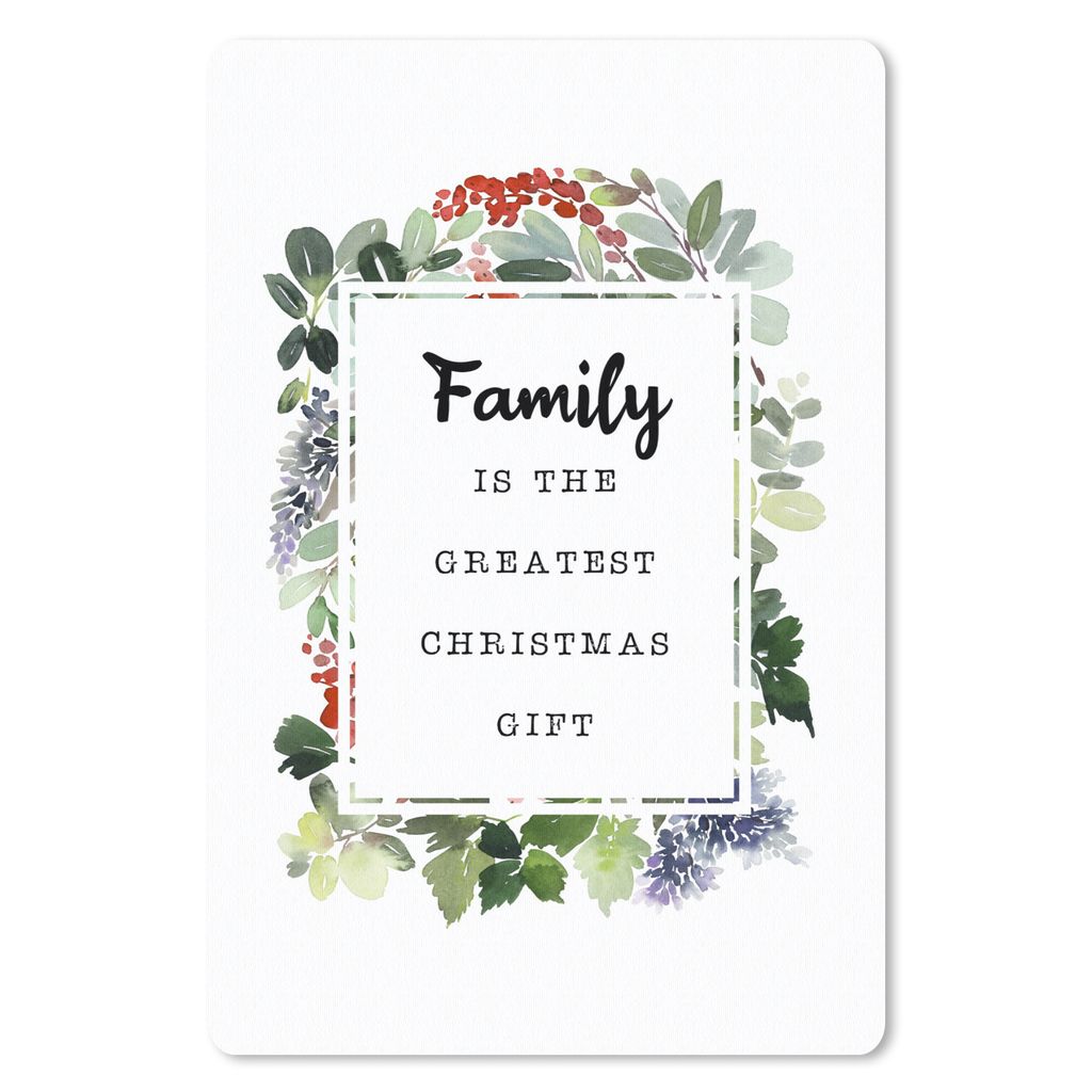 MuchoWow Mauspad Mousepad Weihnachten - Zitat - Familie 18x27 cm - Mousepads - Maus Mat - Pad - Mausunterlage