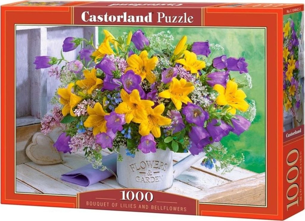 puzzle Bouquet di gigli in cartone 1000 pezzi Immagine del prodotto 