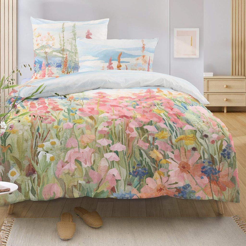 Irisette Mako-Satin Bettwäsche Wave 8689 multi 135x200 cm + Produktbild 