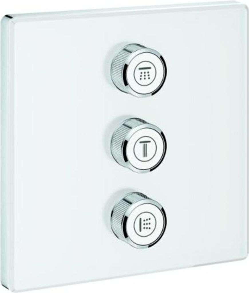 Grohe Grohtherm SmartControl 3-fach Unterputzventil, Wandrosette moon white, 29158LS0