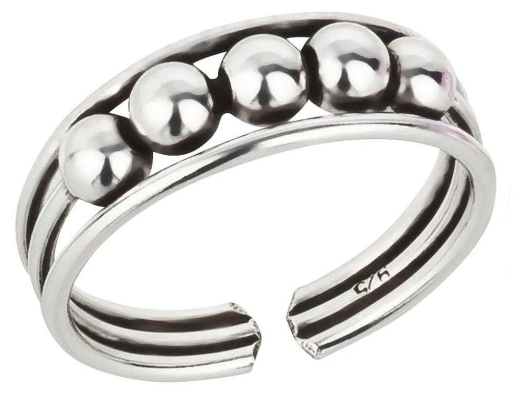 Zehenring Zehring schicke Kugeln 925 Silber