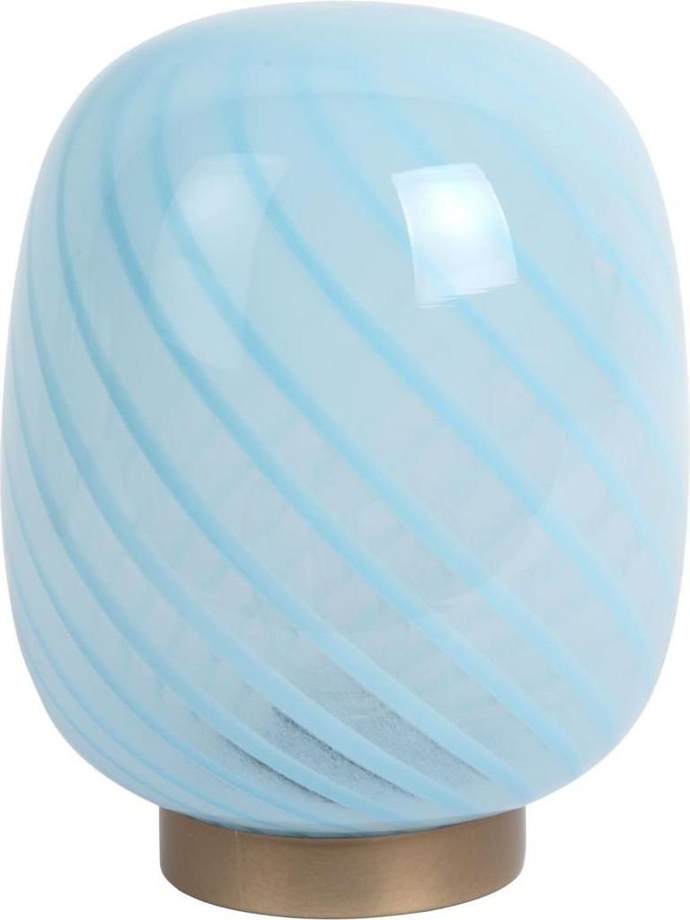 Leitmotiv - Tischleuchte Summer Globe - Sanftes Blau - 15.6x15.6x20cm Tischlampe - Nachttischlampe, Wohnzimmer, Schlafzimmer