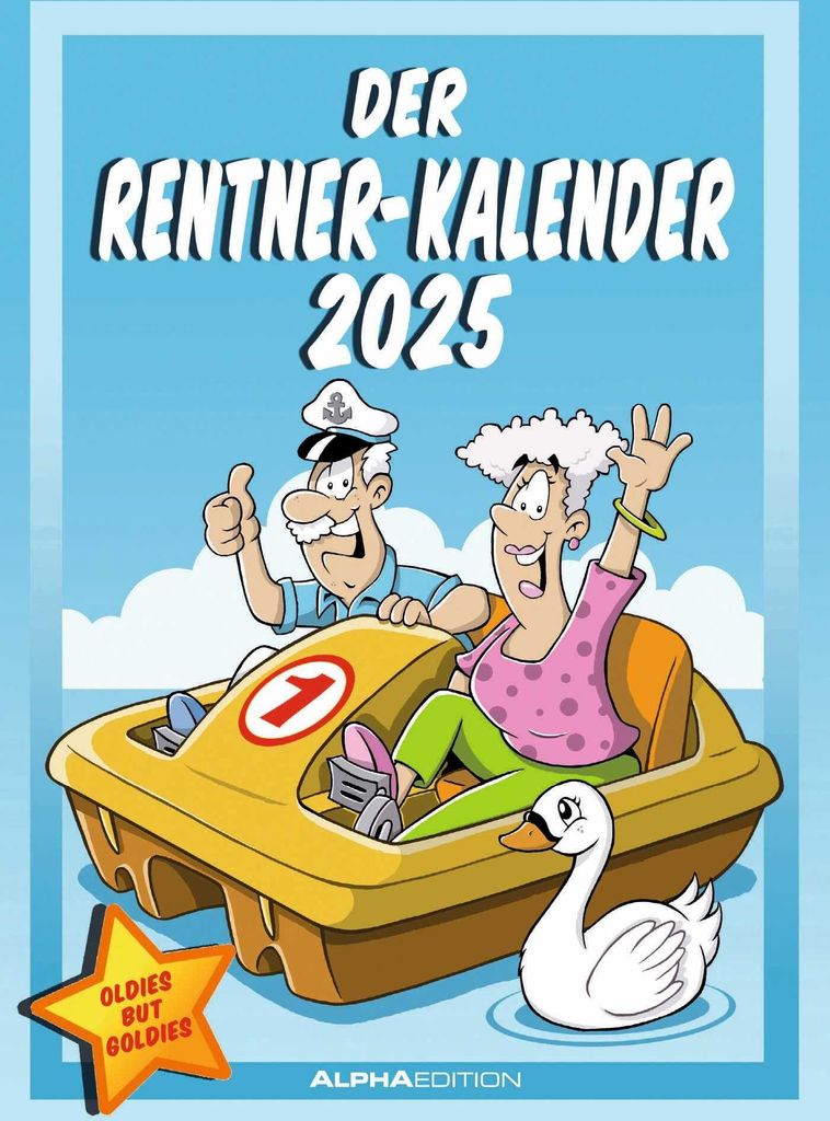 AlphaEdition 160496 Kalendarz obrazkowy Emeryt - 23,7 x 34 Zdjęcie produktu 