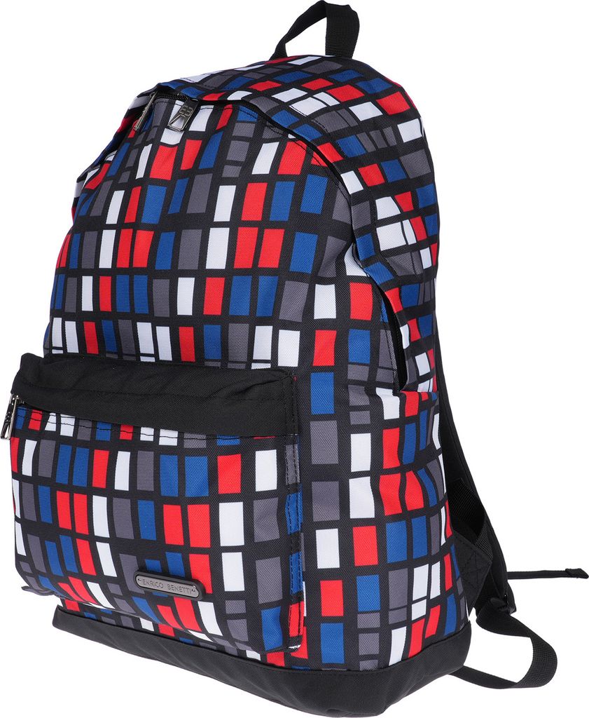 Großer Herren Damen Rucksack Kurierrucksack Laptop Tablet Fach Schule Uni Arbeit Schwarz