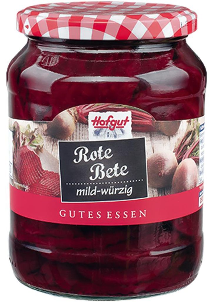 Plastry buraka Hofgut o łagodnym i pikantnym smaku 720ml Zdjęcie produktu 