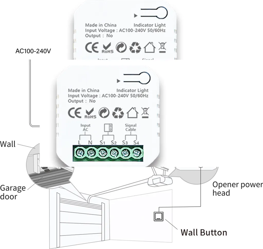 Commande de Garage Connectée Tuya ZigBee pour Accès Smartphone - 5
