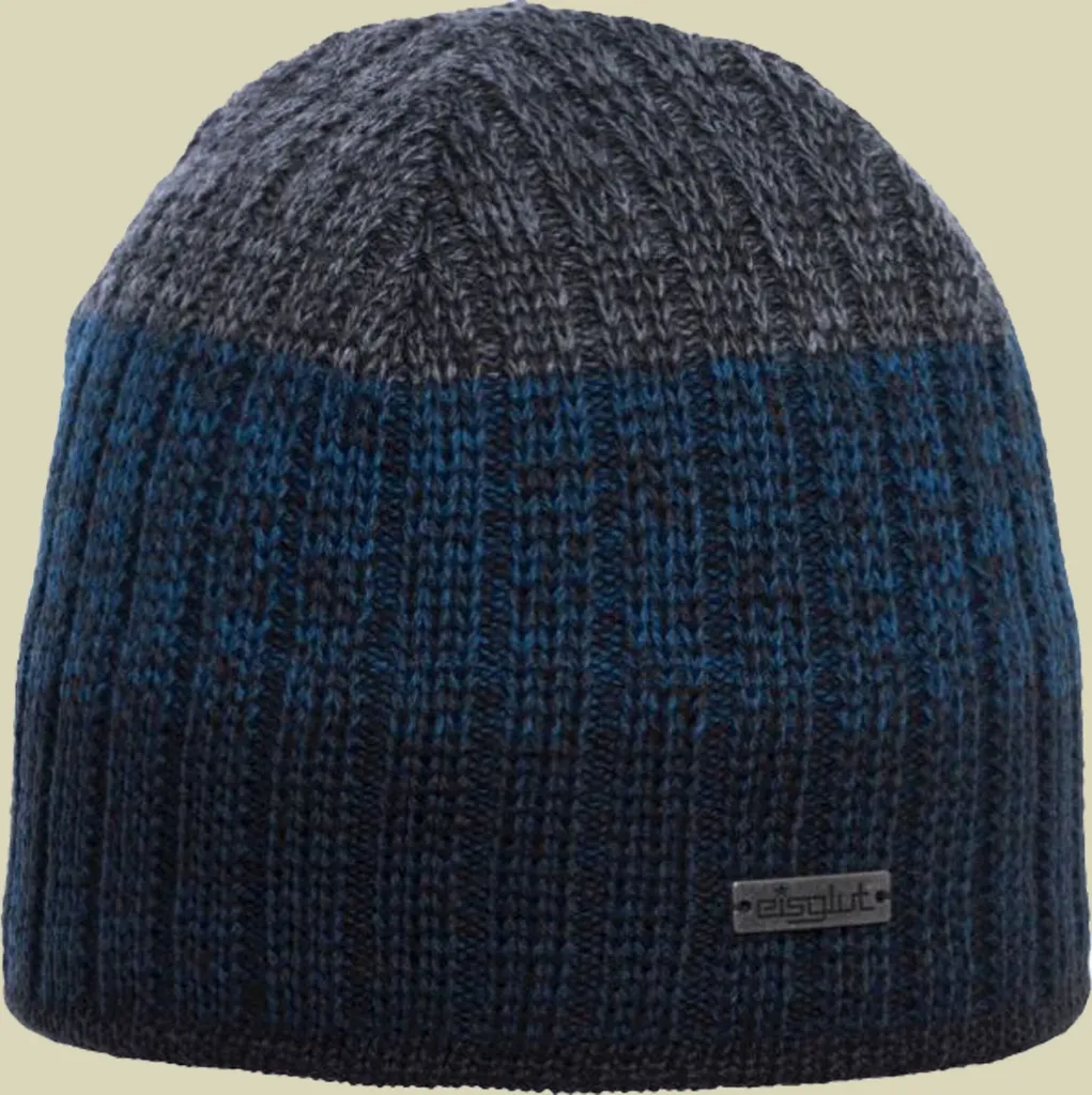 Berretto Eisglut Griffin in Lana Merino Blu Grigio | Eleganza Invernale