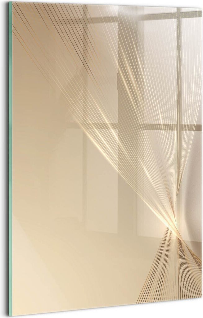 Designer Glasbild - Wandbild - Glas Bild - 20x30 cm - Abstraktes Licht