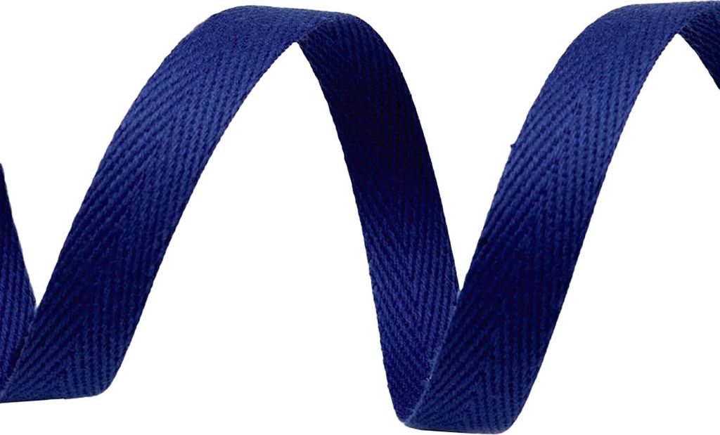 50m Köperband 10mm breit Einfass- Nahtband Gurtband Baumwollband