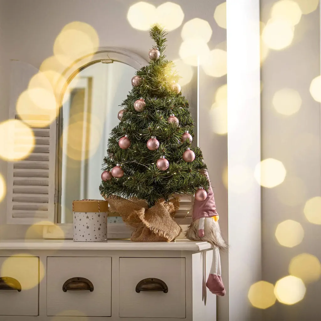 Sapin de Noël sans Épines et sans Entretien Mini Format Vert de Table
