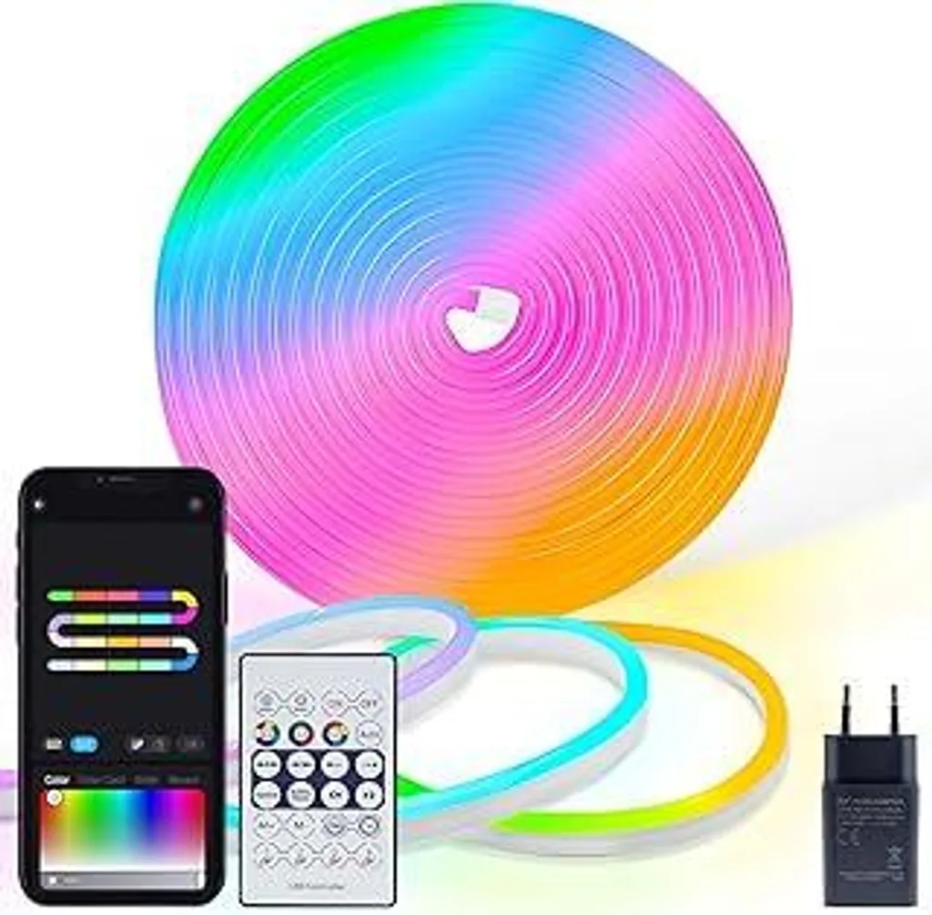 Recensione ZAIYW Striscia LED Neon RGBIC 5M: Gaming e Home Decor 5V USB