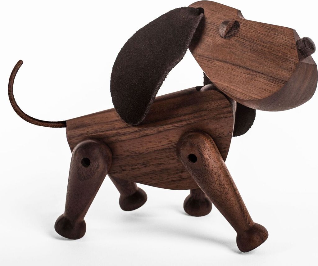 ARCHITECTMADE Holzfigur BOBBY Hund Holzhund 13 cm 341