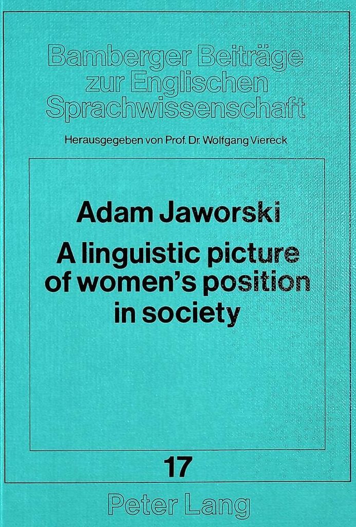 A linguistic picture of women's position in society
