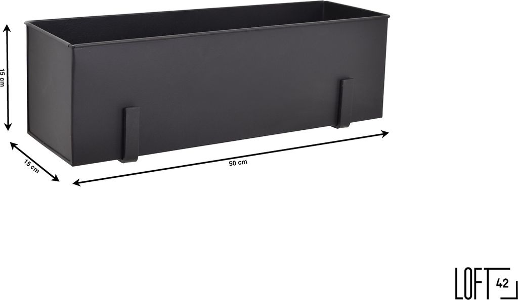 LOFT42 Flora - Pot de fleurs mural grand format - Métal - Image du produit 