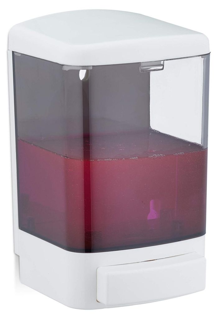 Relaxdays Wandseifenspender, 1000 ml, nachfüllbar, Spender Produktbild 