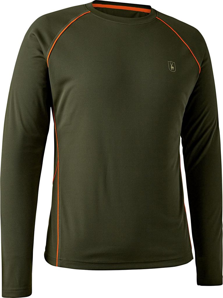 Deerhunter Chamois Herren Langarm T-Shirt, Farbe:Forest Green, Größe:XL